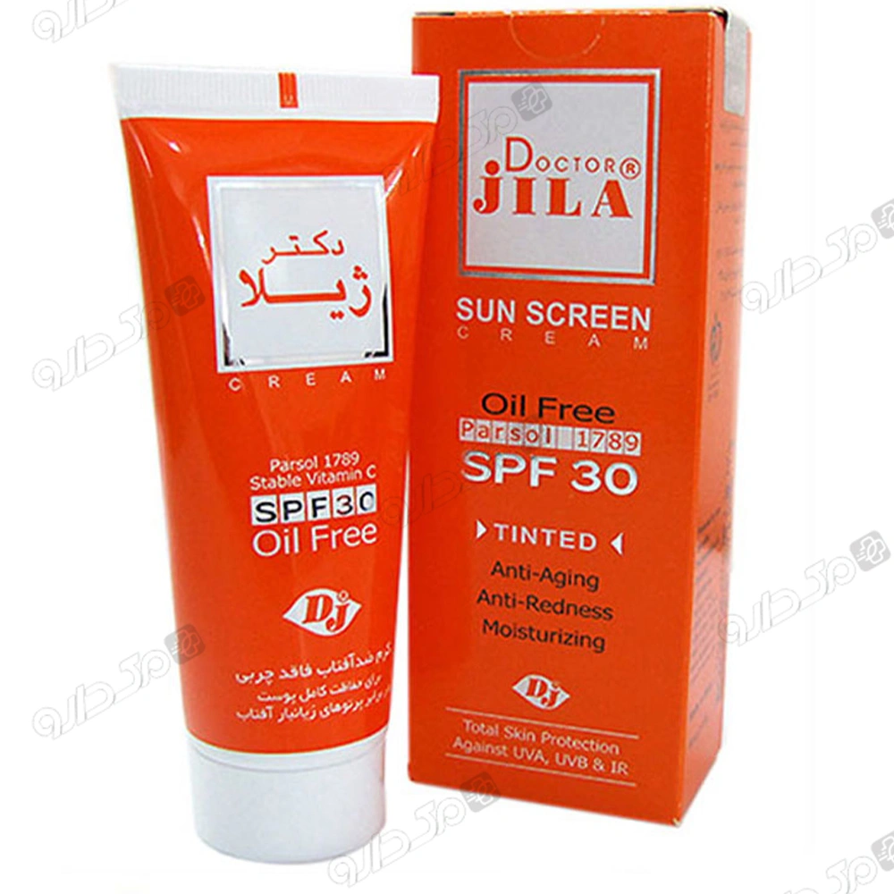کرم ضد آفتاب فاقد چربی SPF30 رنگی دکتر ژیلا